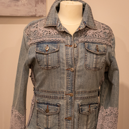 Blue Gypsy Soul - Handmade Vintage Denim Jacket