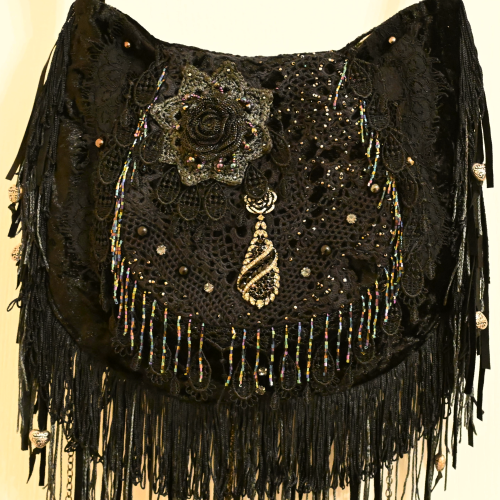 Midnight Muse - Handmade Bohemian Handbag (SOLD)